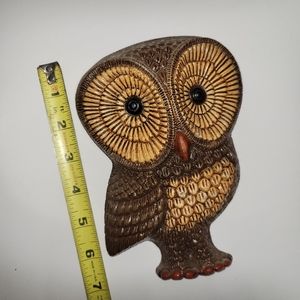 Vintage 70s Style Mid Century Retro Owl Wall Hanging